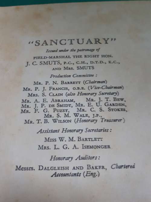 Sanctuary C.S. Stokes 1942 Hardcover