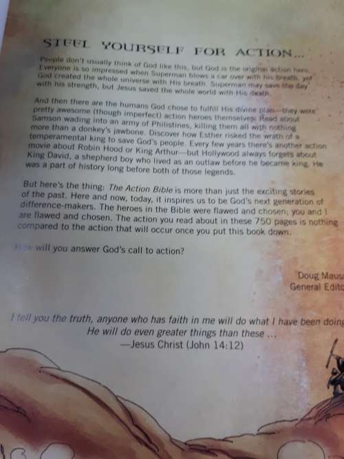The Action Bible Gods Redemptive Story