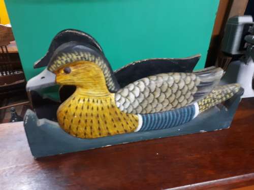 Wooden Handpainted Duck Themed Magazine Stand