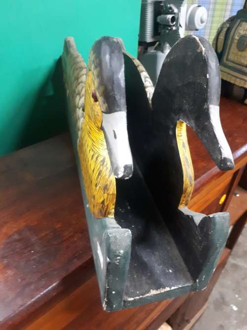 Wooden Handpainted Duck Themed Magazine Stand