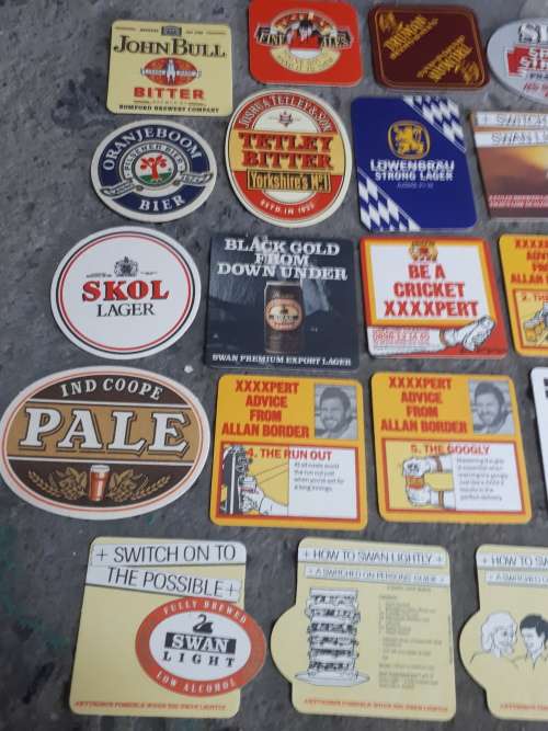 Set of 25 Retro British Pub Coasters