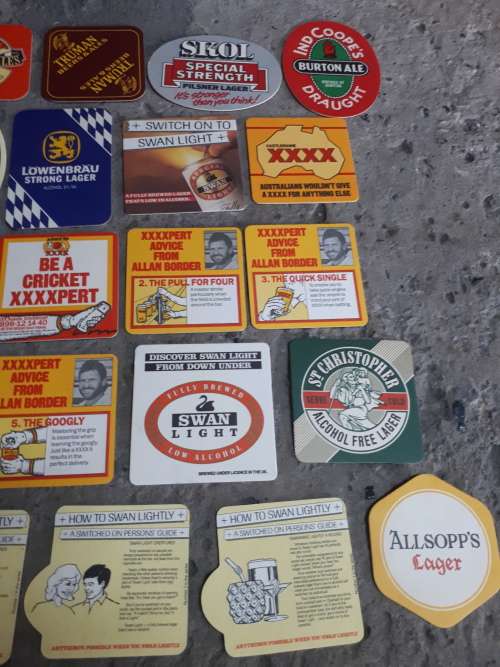 Set of 25 Retro British Pub Coasters