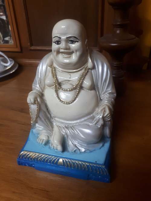 Vintage Resin handpainted Buddha