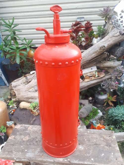 Large Vintage Fire Extinguisher