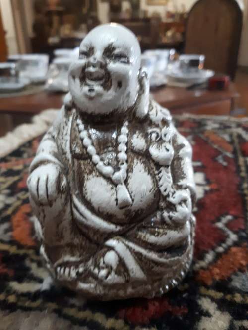Vintage Glazed Resin Buddah