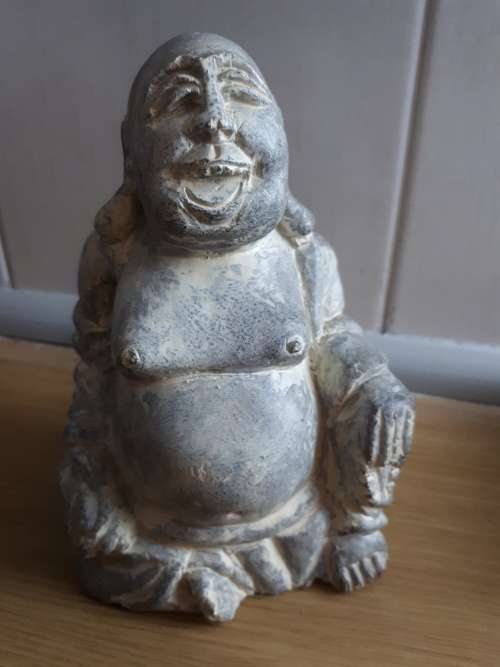 Heavy Hand Carved Stone Buddah