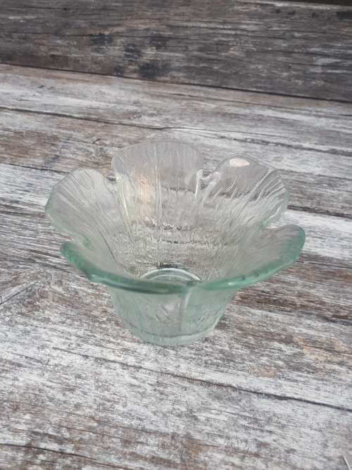 Petal Shaped Glass Vase