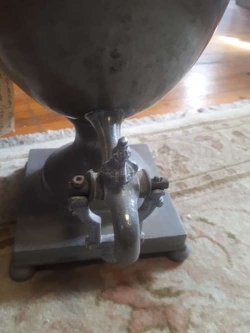 Large Edwardian Pewter Samovar