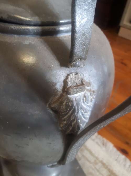 Large Edwardian Pewter Samovar