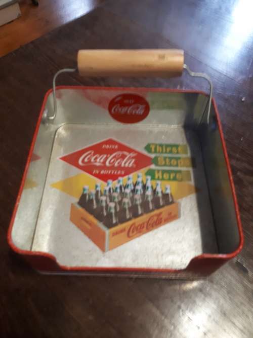 Retro Contemporary Coca Cola Display Tin