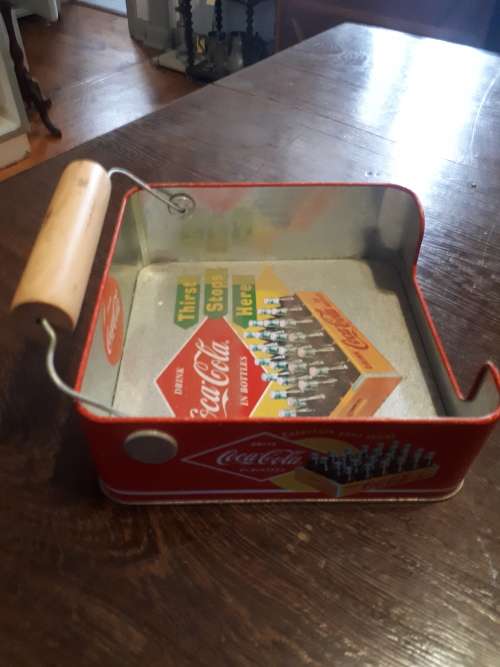Retro Contemporary Coca Cola Display Tin