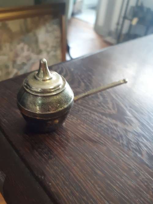 Old Die Cast Vintage Pot With Handle Miniature
