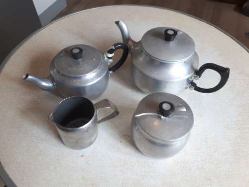 Old 4pc Stainless Steel Tea / Coffee set