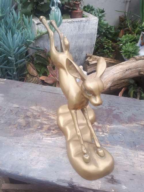 Stunning Vintage Brass Deer
