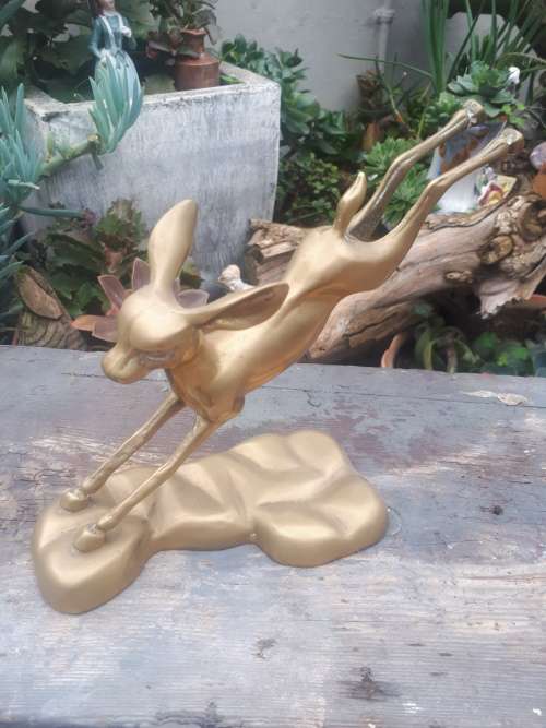 Stunning Vintage Brass Deer