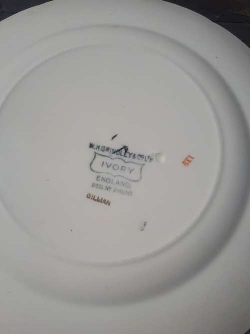 Rare Art Deco W H Grindley Gillian Patern Plate