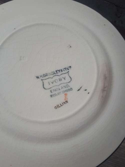 Rare Art Deco W H Grindley Gillian Patern Plate