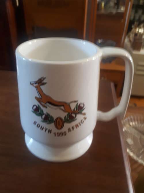 1995 South Africa World Cup Rugby Ceramic Tankard