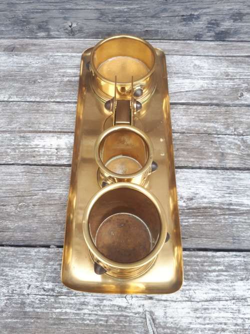Vintage Brass Letter / Stationary Set