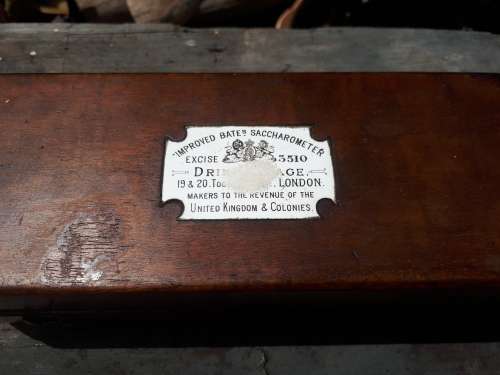 Vintage Cased Bates Saccharometer