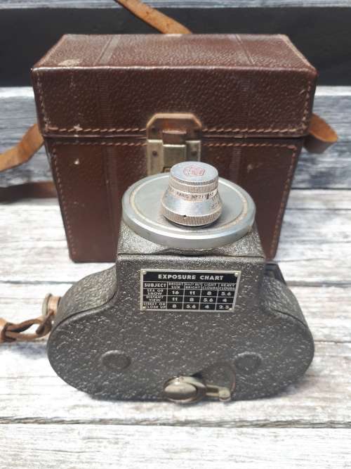 Vintage Emel France Movie Camera In Original Case