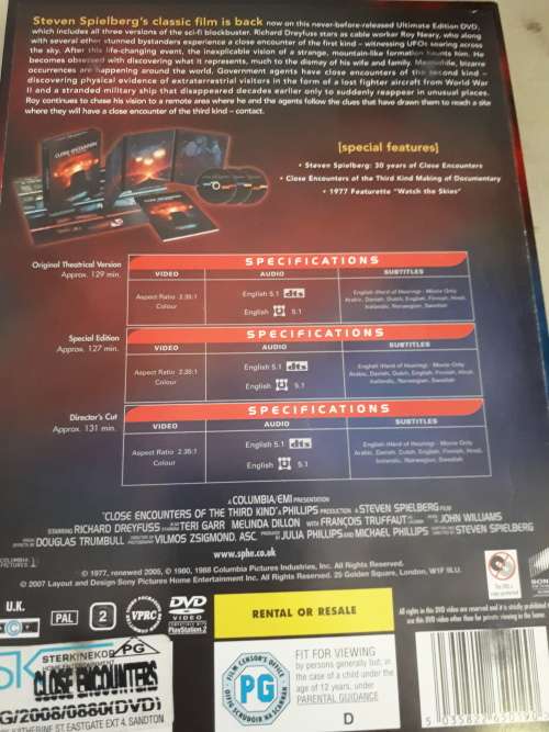 Rare 30th Anniversary Ultimate Edition Close Encounters Of The Third Kind DVD Box Set
