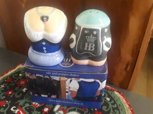 HB Ceramic Glazed Salt And Pepper Shaker In Original Packaging