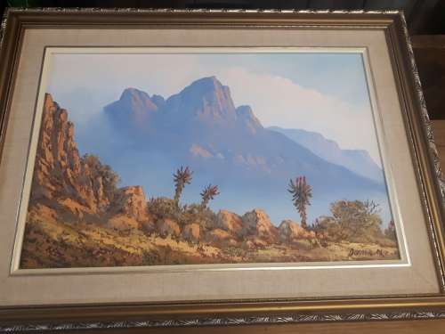 Stunning Oil On Board Landscape Signed Donita