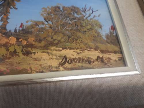 Stunning Oil On Board Landscape Signed Donita