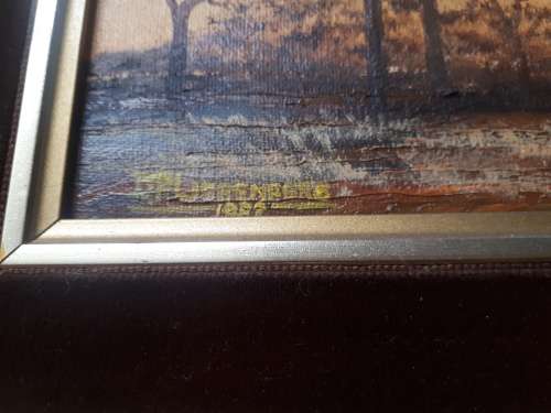 D.R Liebenberg SA Artist (1956 - ) Oil On Board Signed @ Dated 1982