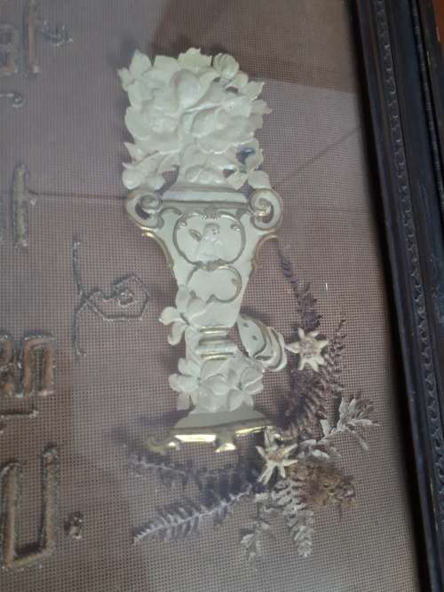 Circa 1899 Dutch Handmade Embroideries Framed