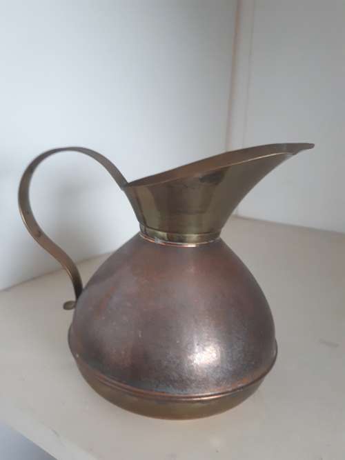 Vintage Rembrandt Holland Brass @ Copper Jug