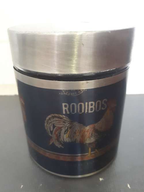 Retro Carte Post Rooibos Glass Storage Container
