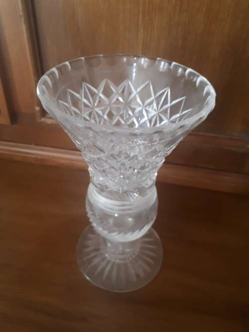 Vintage Cut Glass Vase