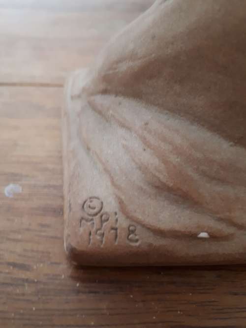 Circa 1978 Clay Baked Thailand Buddha (Signed @ Stamped)