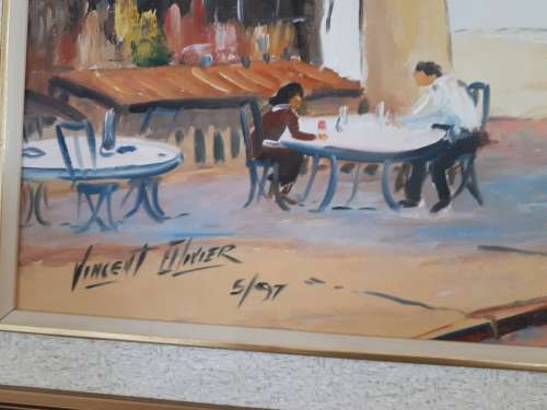 Beautiful Oil On Board by Popular SA Artist Vincent Olivier (1936 - ) Signed @ Dated 97`