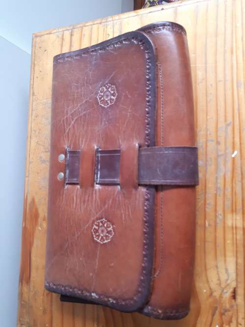 Retro 80`s Stroller Leather Carry Bag