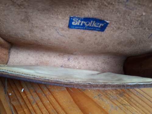 Retro 80`s Stroller Leather Carry Bag
