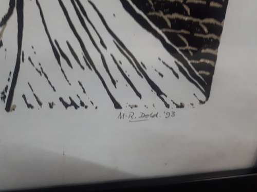 Popular SA Artist Mary Anne Dold `Roman Holiday` Linocut - Signed` Numbered 1993