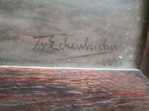 Famous German Artist Themistokles Von Eckenbrecher (1842-1921) Limited Numbered Print 218