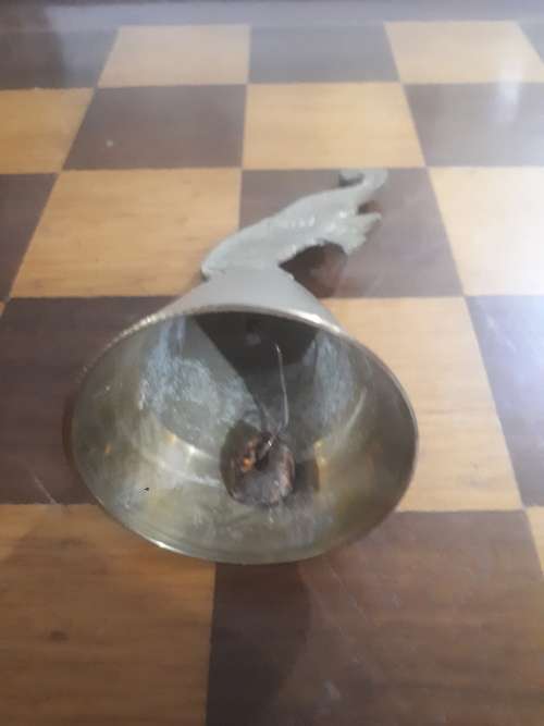Brass Elephant Table Bell with Striker