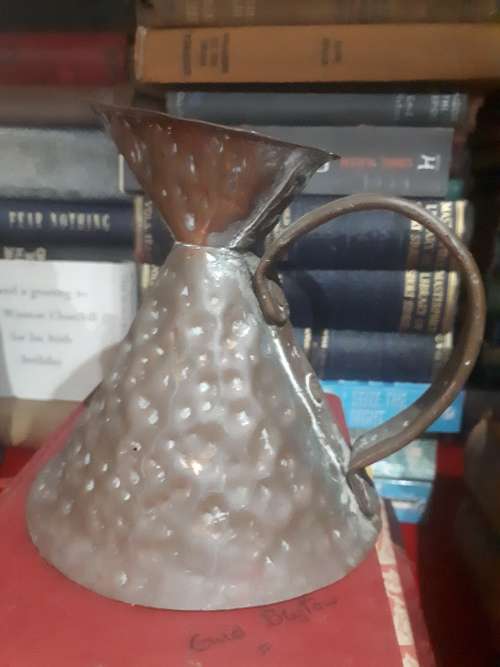 Early Victorian Hammered Copper Jug
