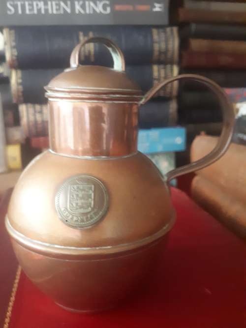 Vintage Martin`s Guernsey Copper Milk Creamer With Original 1976 Paperwork