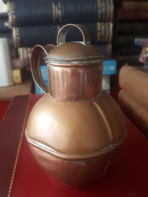 Vintage Martin`s Guernsey Copper Milk Creamer With Original 1976 Paperwork