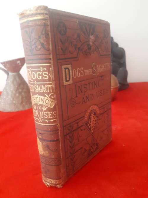 Rare First Edition Circa 1877 Dogs : Sagacity, Instinct, And Uses - George Frederick Pardon