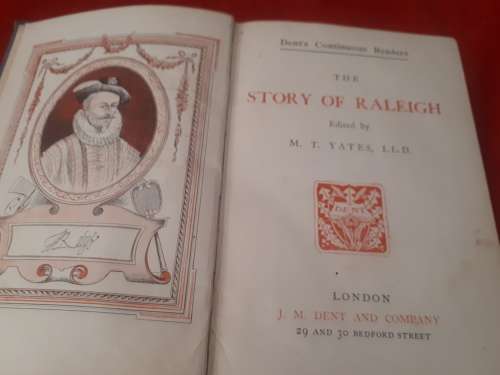 The Story of Sir Walter Raleigh 1930`s Cloth Cover