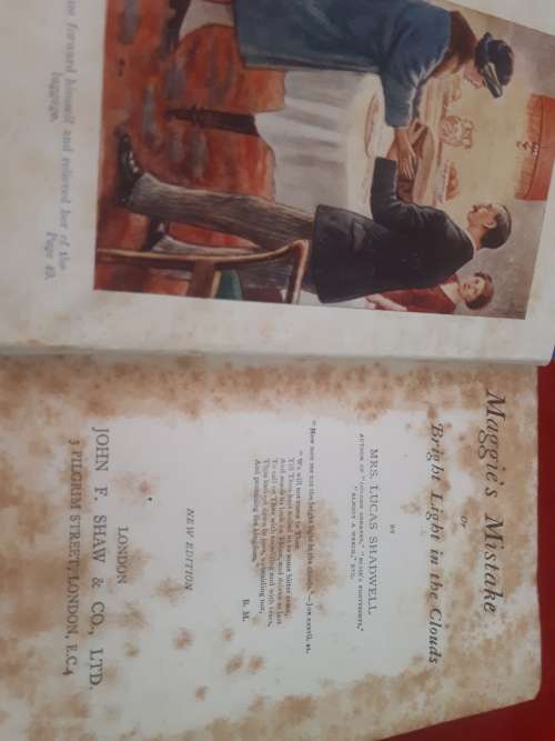 Maggie`s Mistake by Mrs Lucas Shadwell 1927 Clothcover