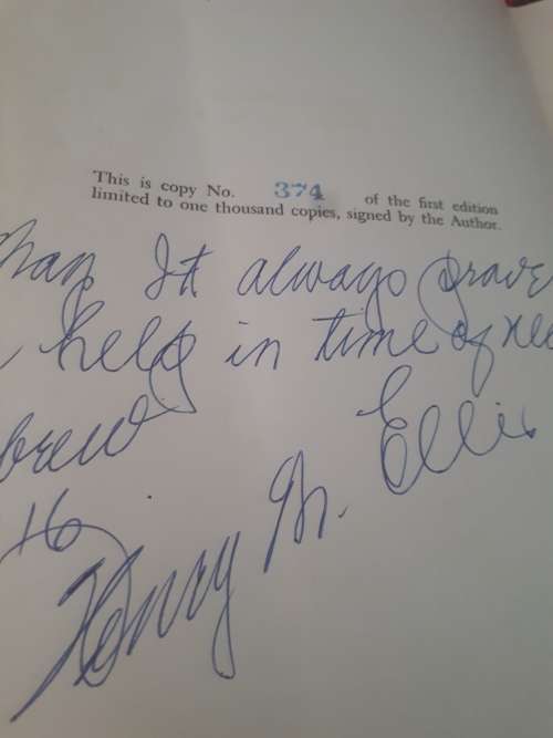 Rare Limited 1st Edition No 374 of 1000 Signed `Bible Science The Truth And The Way` Henry M. Ellis