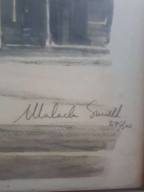 Famous SA Artist Malachi Smith 1948 - 2012 Limited Signed Print