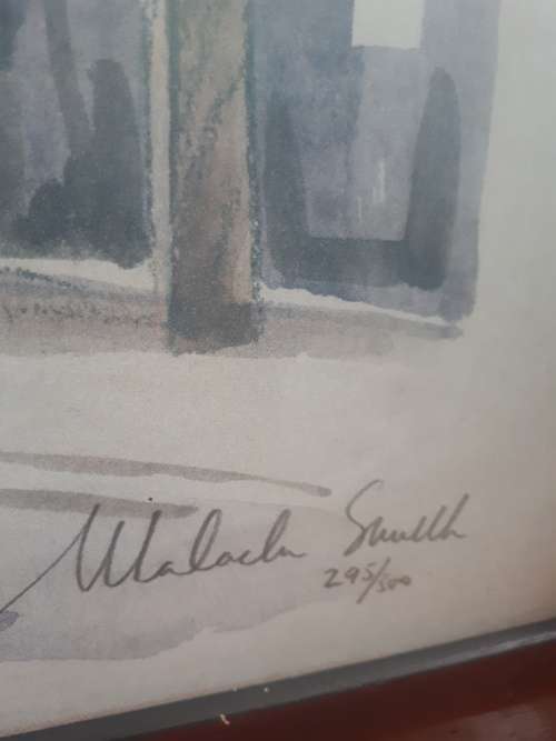 Famous SA Artist Malachi Smith 1948 - 2012 Limited Signed Print